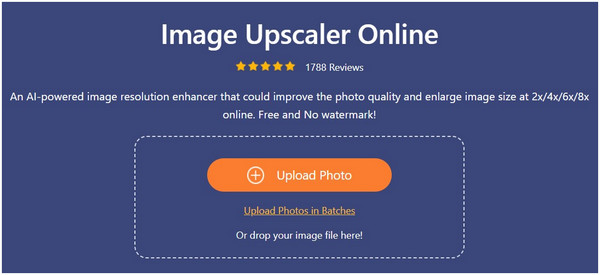 Anymp4 Image Upscaler Online Upload Button