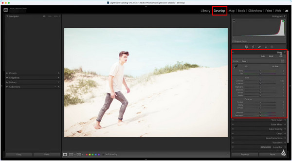 Lightroom Develop Basic Tools