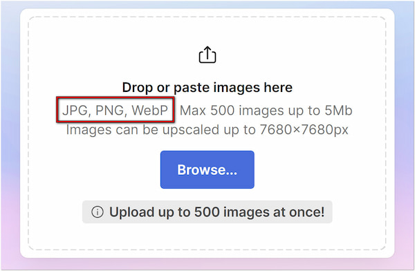 Supported Image Formats