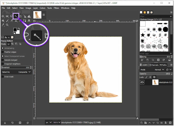 Make White Background Transparent GIMP Alpha