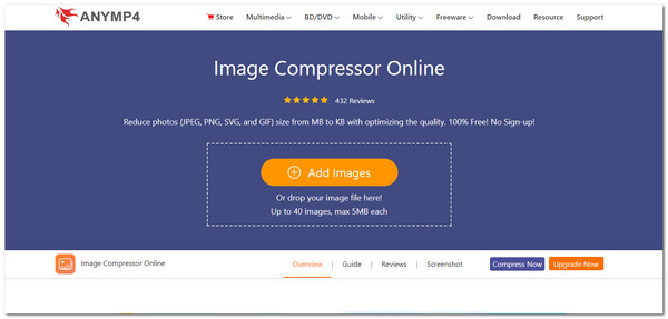 Anymp4 Image Compressor Online