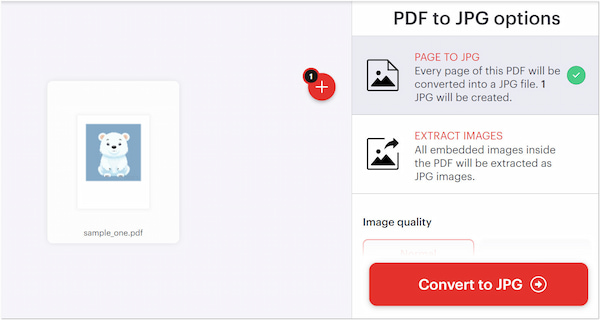 Convert PDF to JPG