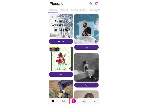 Picsart Add Icon