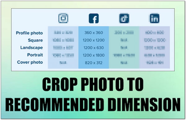 Crop Photo to Recommended Dimension