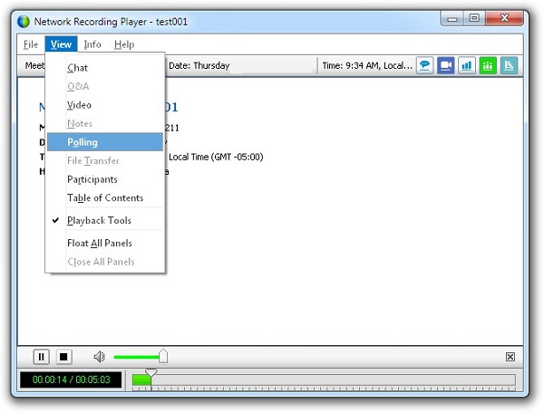 WebEx Network Recording Player