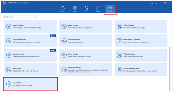 Anymp4 Video Converter Ultimate Toolbox Video Player