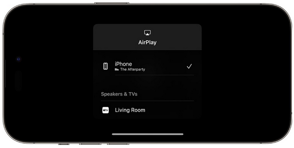 iPhone Airplay List of Devices