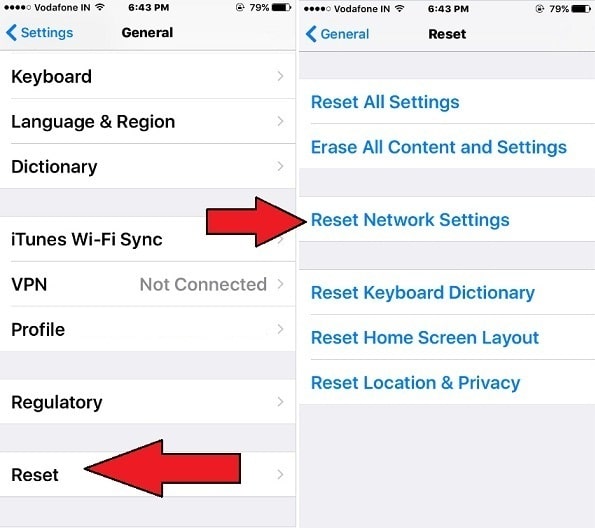 Reset Network Settings