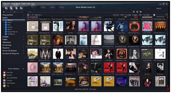 JRiver Media Center Imported Songs
