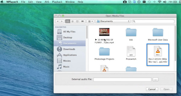 Play MKV on Mac MPLayerx