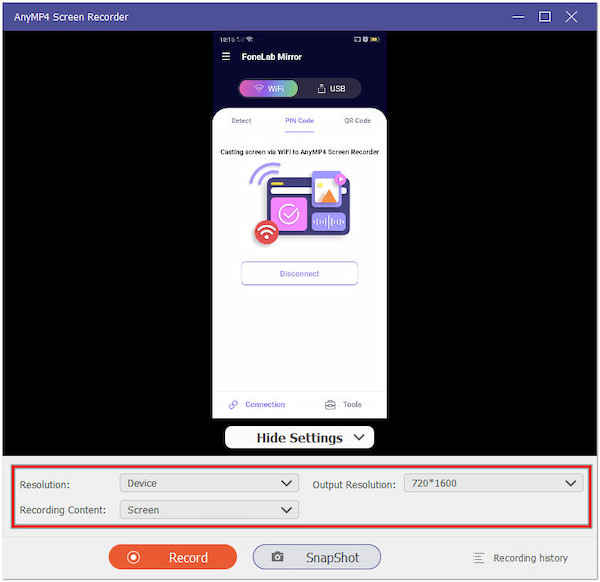 Configure Capture Settings