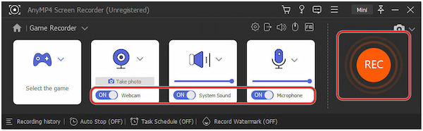 Configure Recording Settings and Begin