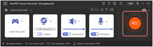 Start Gameplay Recording