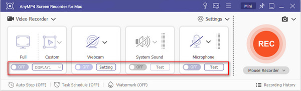 Enable Recording Settings