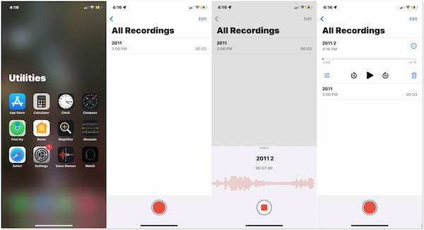 iPhone Voice Memo Recordings