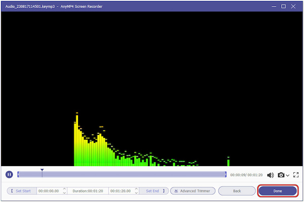 Preview Recorded Voice Memo