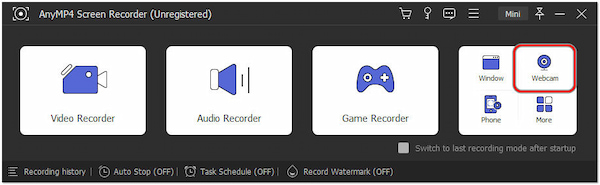 Navigate to Webcam Recorder