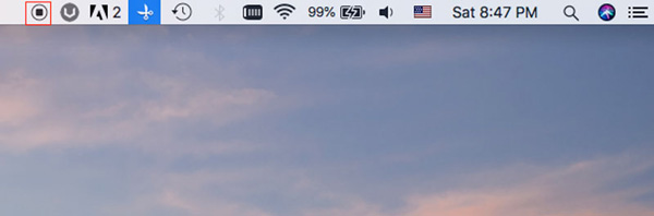 Stop Quicktime Screen Recording Icon