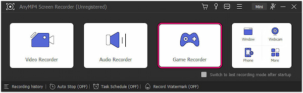 Navigate to Game Recorder