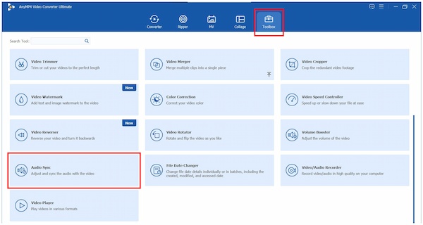 Anymp4 Video Converter Ultimate Toolbox Audio Sync