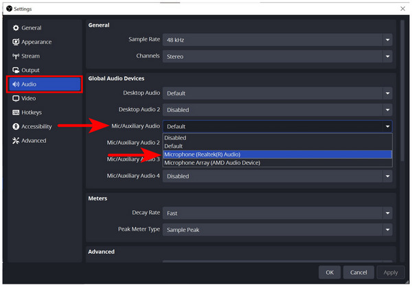 Obs Mic Device Select