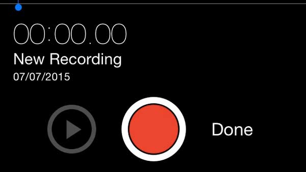 Record audio on iPhone voice memos