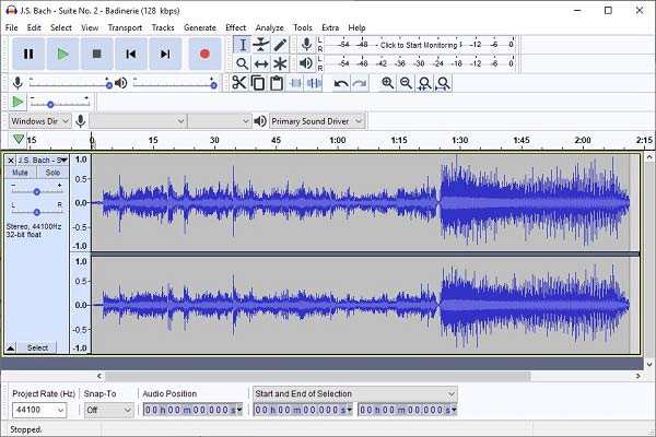 Audacity Screen