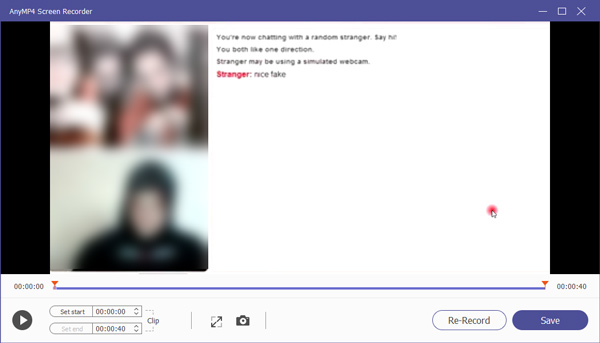 Preview clip Omegle Recording