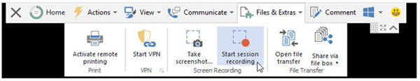 Start TeamViewer Recording