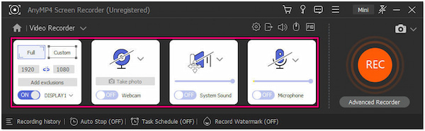 Configure Video Recording