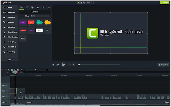 Camtasia Editing Tools