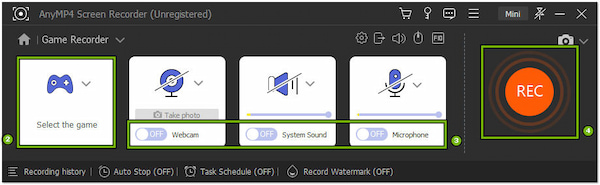 Configure Game Recorder Settings