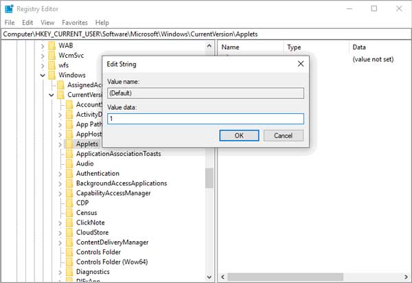 Registry Editor