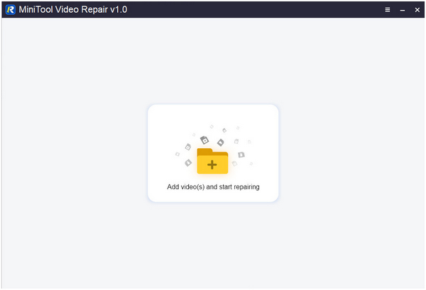 Minitool Video Repair Main Interface
