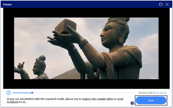 Preview Repaired Video and Save