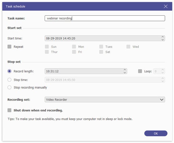 Task Schedule