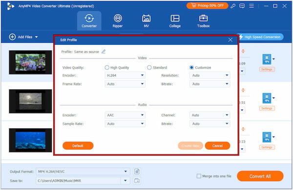 Configure Video Settings