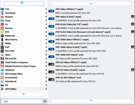 Set output format