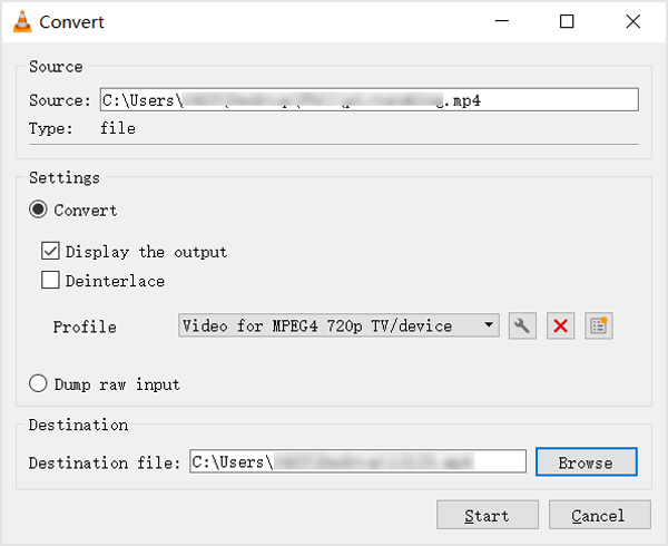 Convert combine audio and video VLC