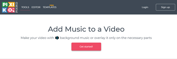 Pixiko add music to a video