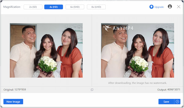 AnyMP4 Image Upscaler Online