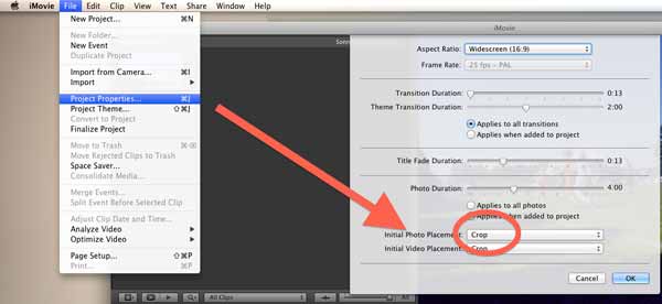 iMovie Aspect Ratio