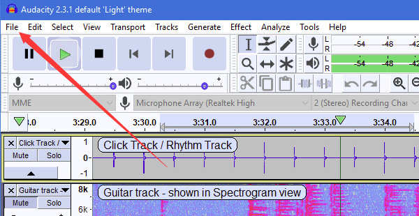 Launch Audacity And Add Audio Tracks