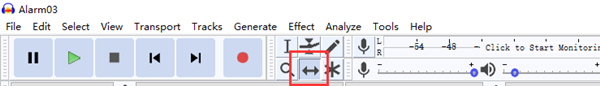 Select Time Shift Tool