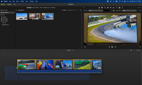 Imovie Mac Add And Drag Video to Timeline