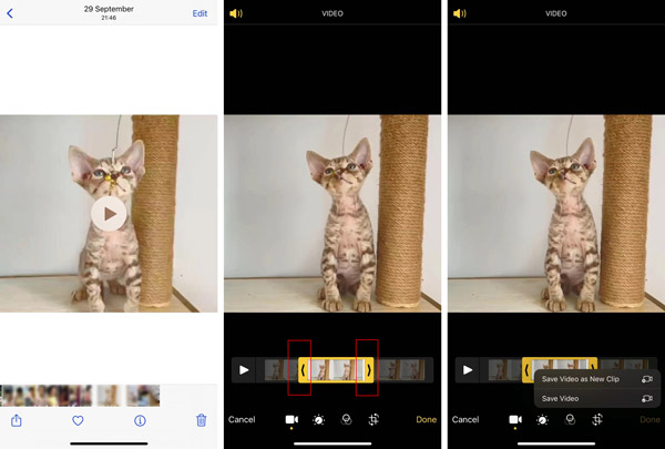 How to cut a video on iPhone