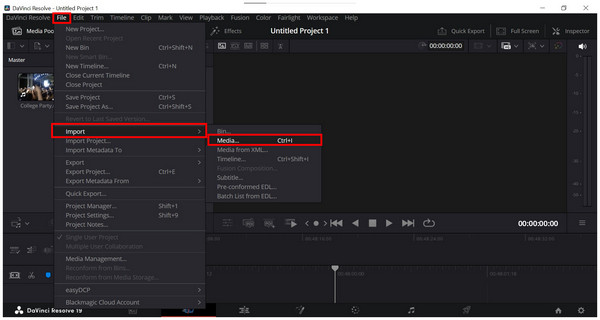 Davinci Resolve Import