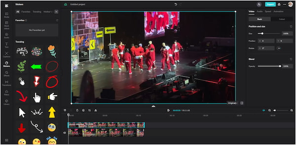 CapCut Create Fancam Sticker