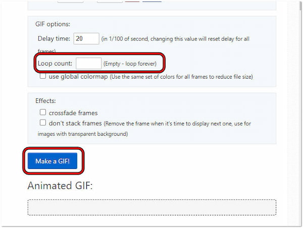 Configure Loop Count