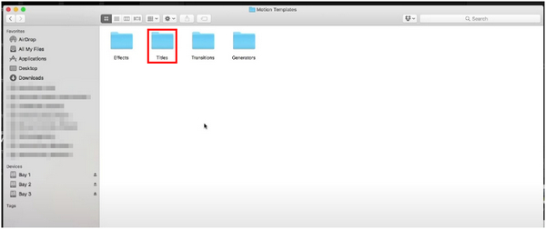 Motion Templates Title Folder